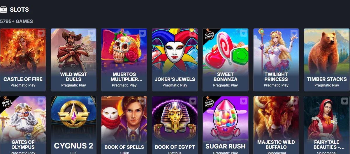 Spielautomaten bei Monixbet